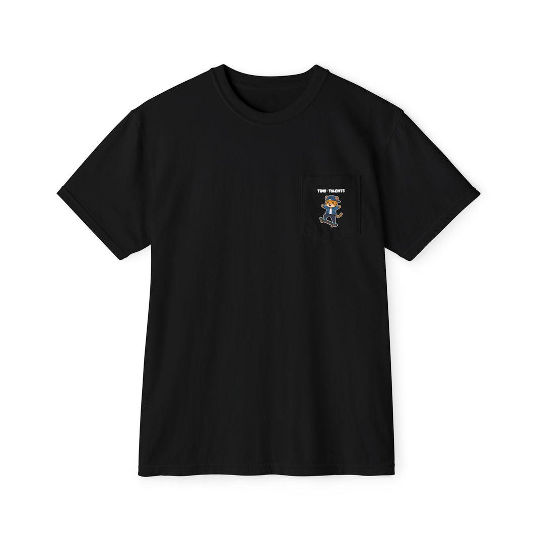 Skateboarder Jaguar Adult Pocket T-Shirt (Unisex)