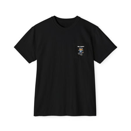 Skateboarder Jaguar Adult Pocket T-Shirt (Unisex)