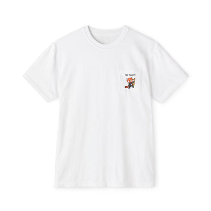 Harp Player Red Panda Adult Pocket T-Shirt (Unisex)