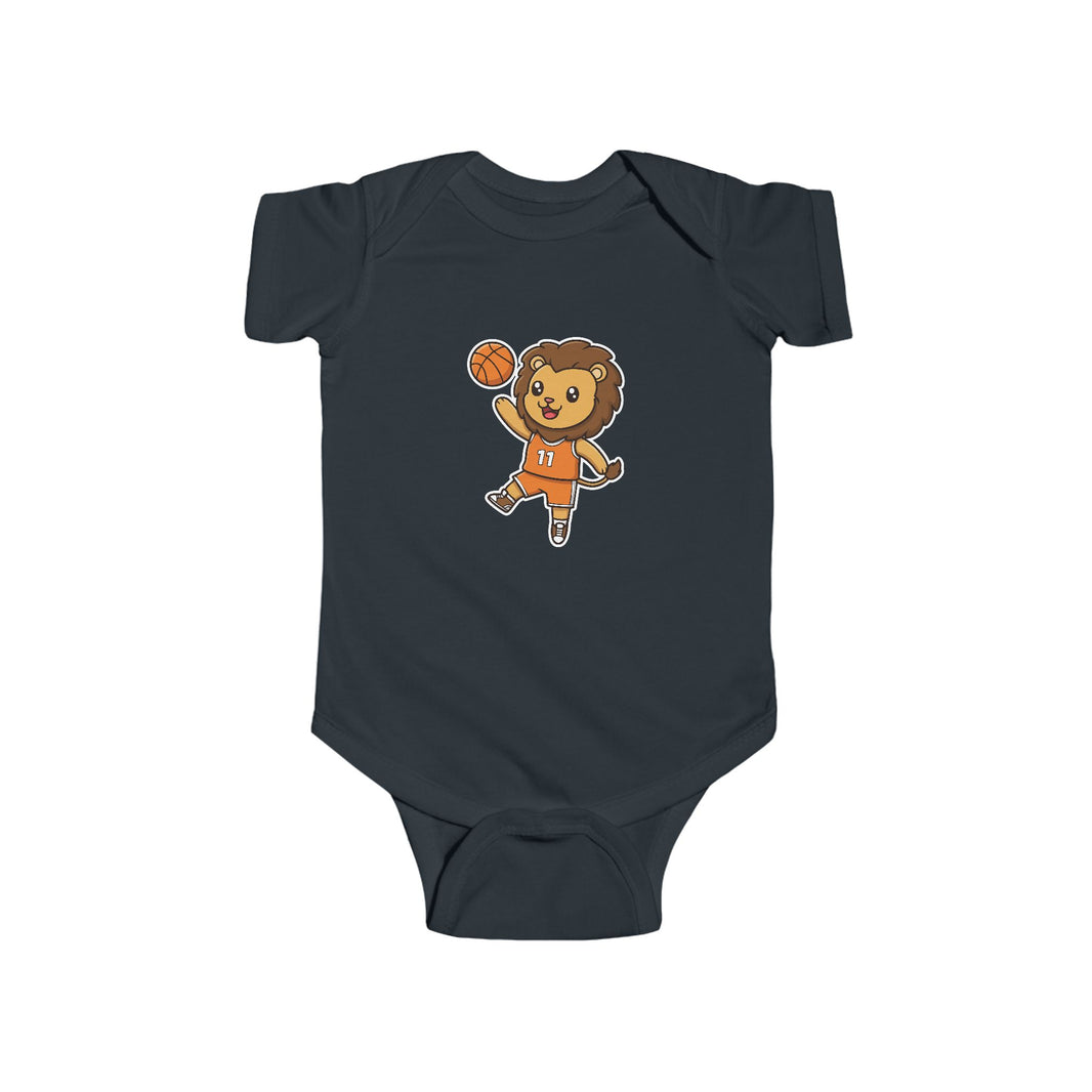 Basketball Player Lion Shortsleeve Infant Bodysuit