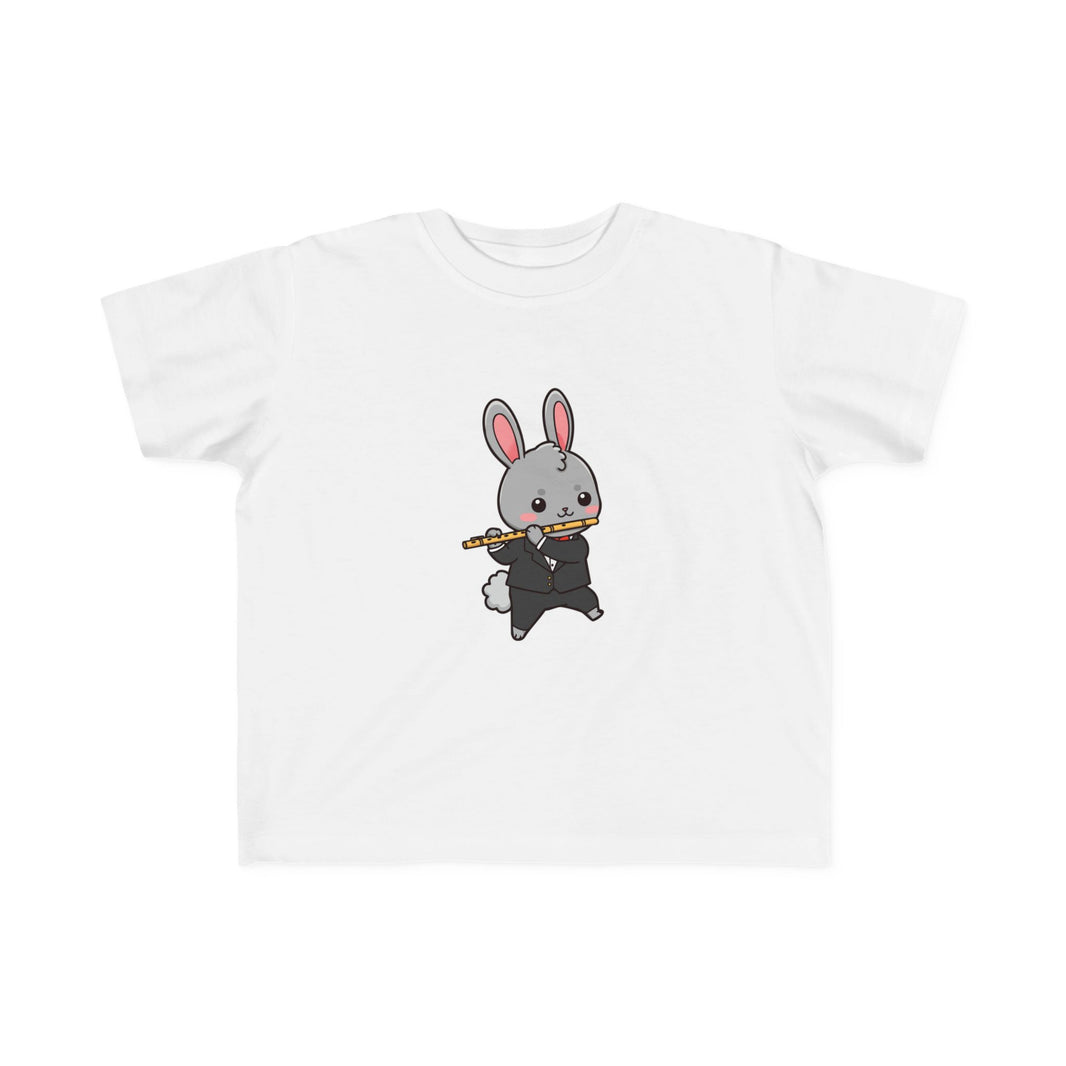 Flute Player Bunny Toddler T-Shirt