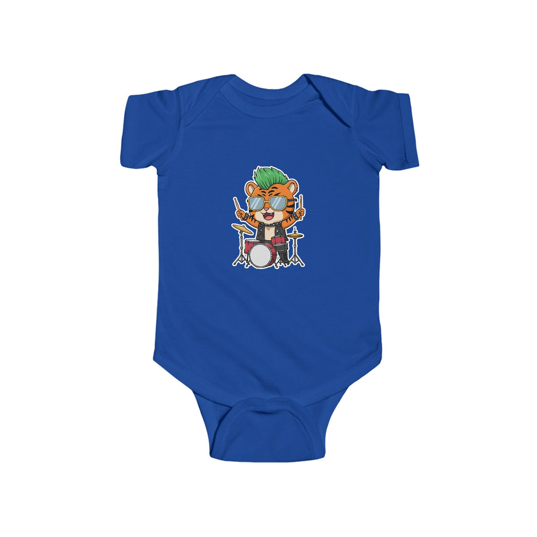 Drummer Tiger Shortsleeve Infant Bodysuit