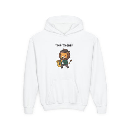 Saxophone Player Lion Youth Hoodie