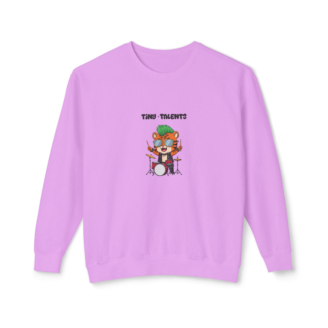 Drummer Tiger Adult Sweatshirt (Unisex)
