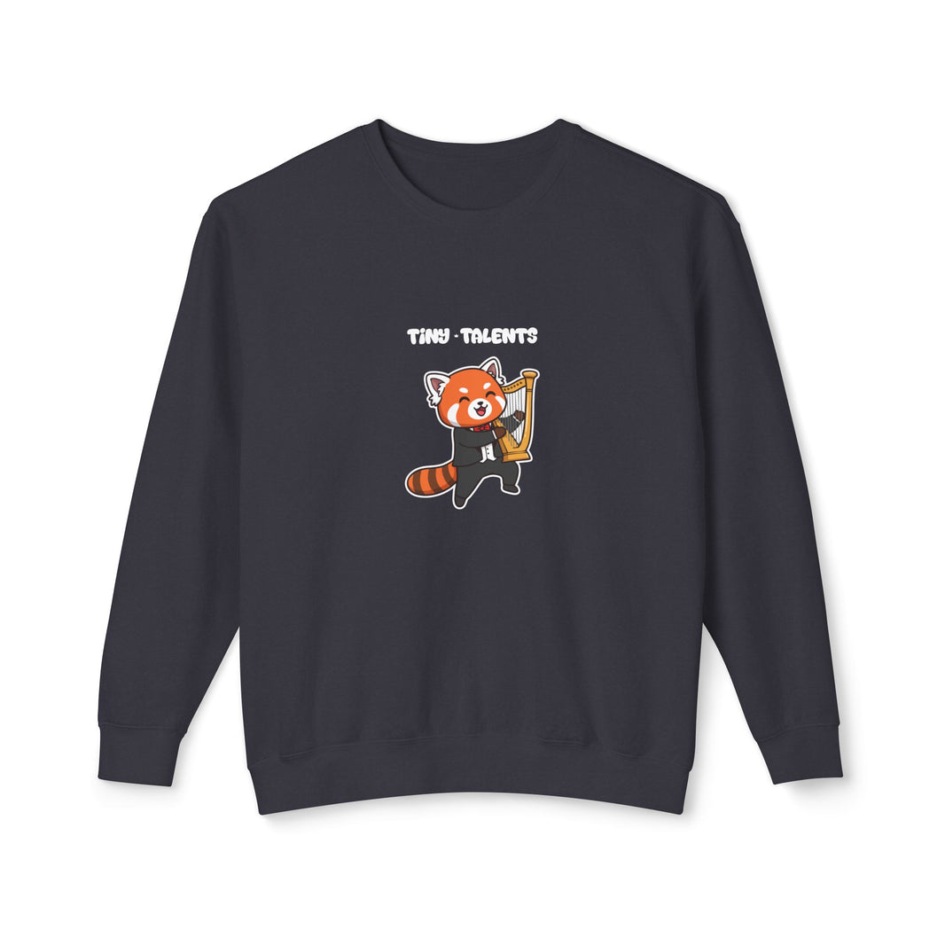 Harp Player Red Panda Adult Sweatshirt (Unisex)