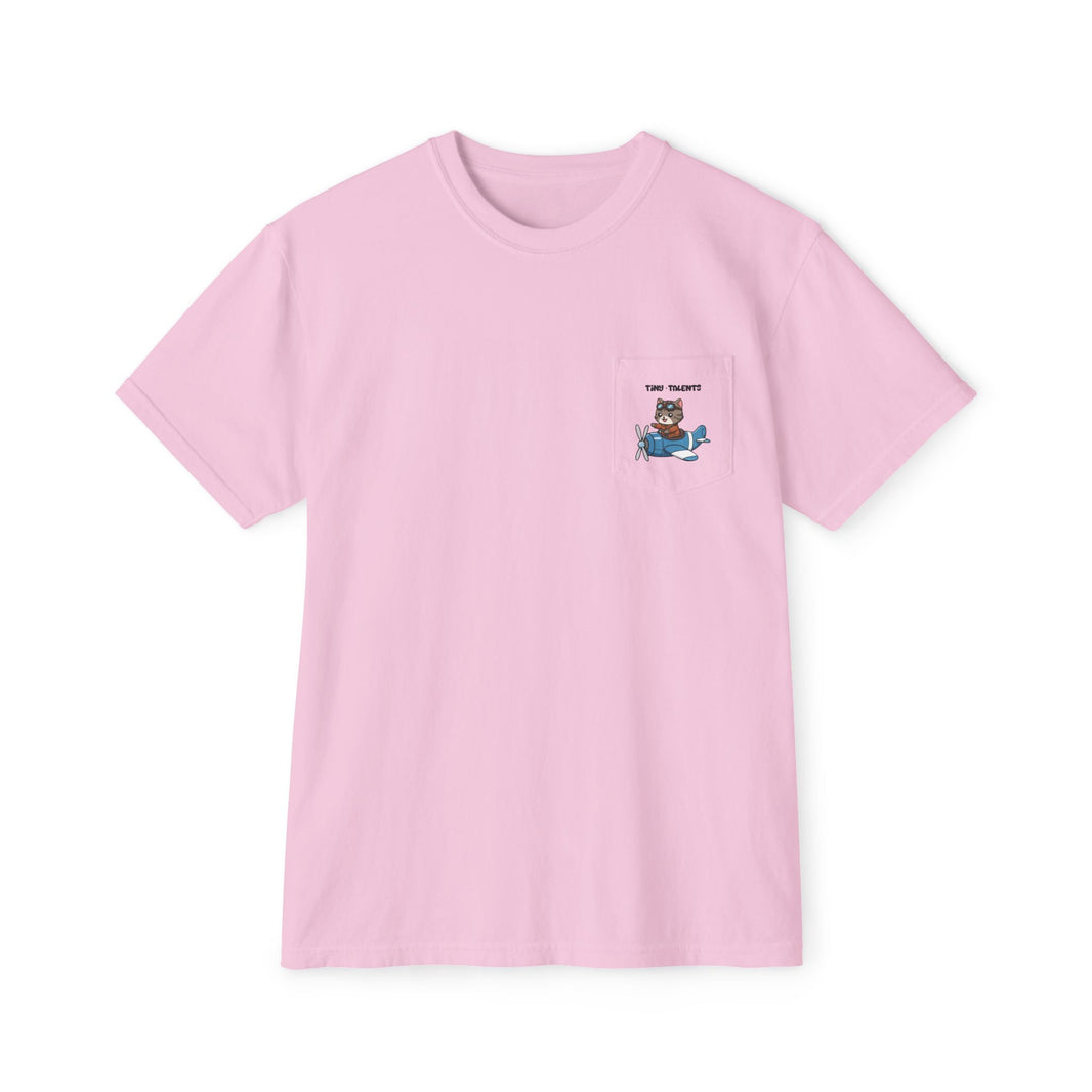 Pilot Cat Adult Pocket T-Shirt (Unisex)