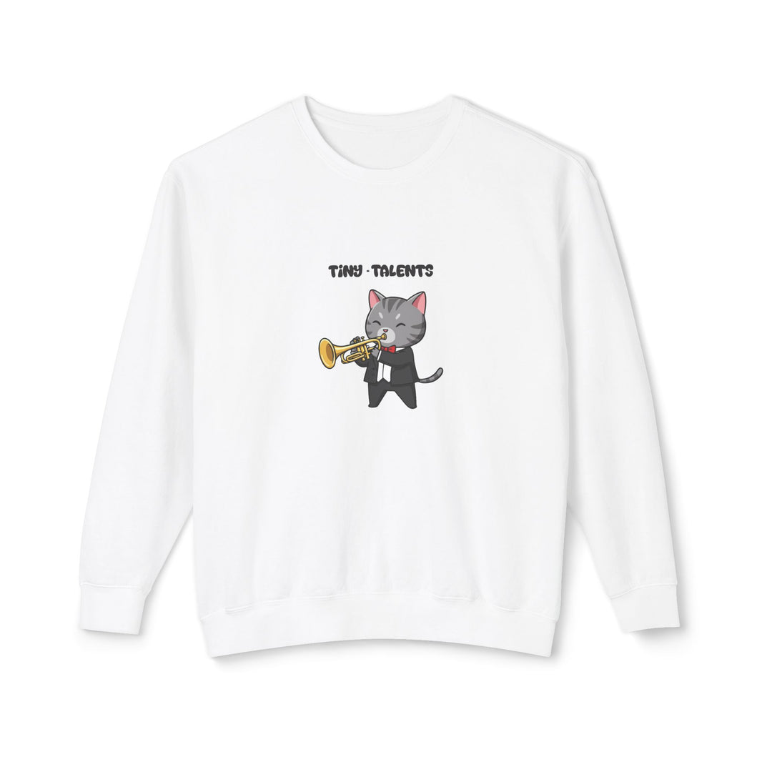 Trumpet Player Cat Adult Sweatshirt (Unisex)