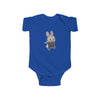 Flute Player Bunny Shortsleeve Infant Bodysuit