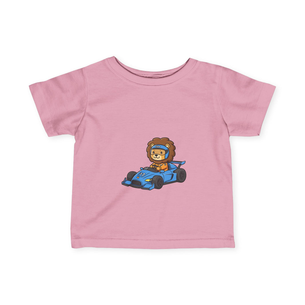 Racecar Driver Lion Infant T-Shirt