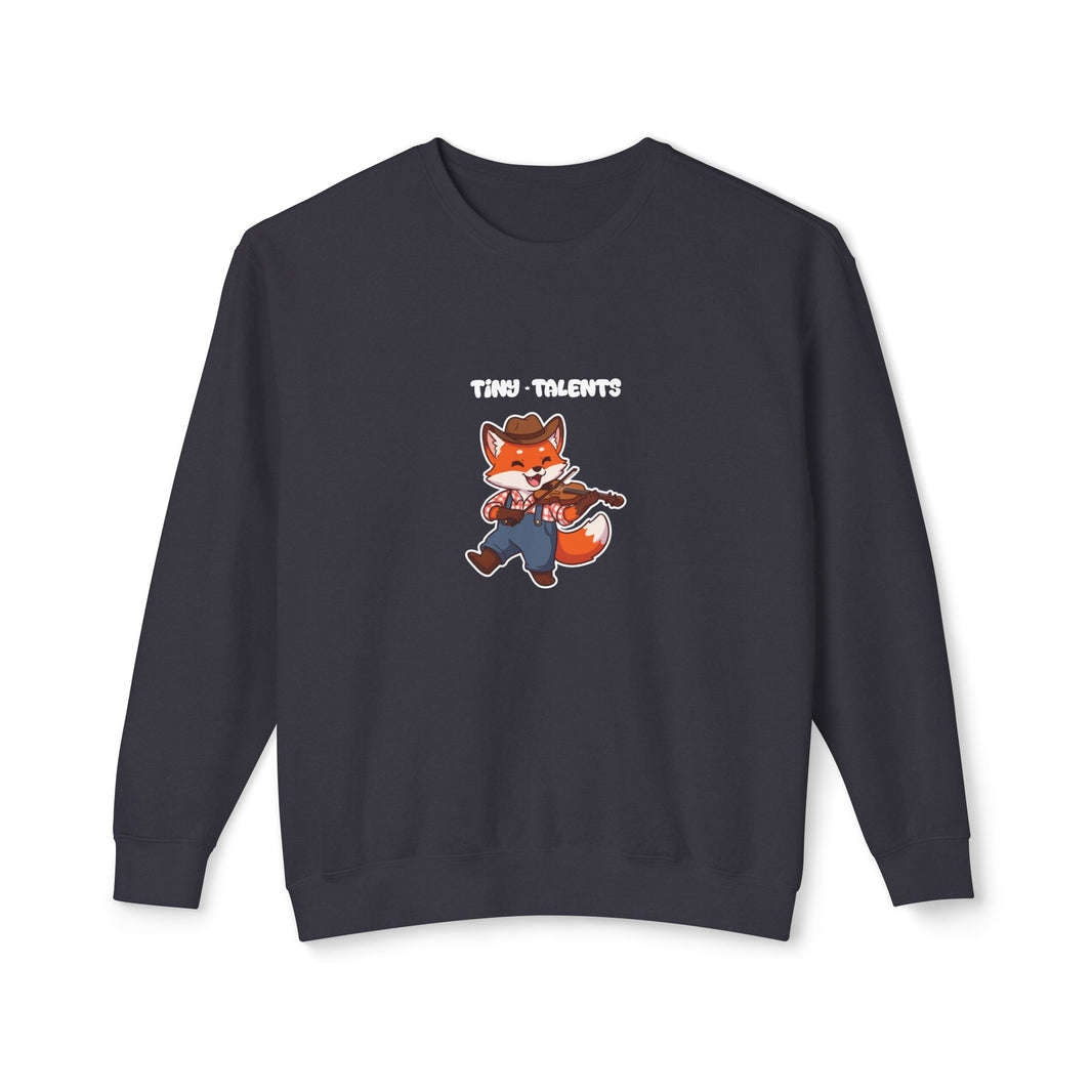 Fiddle Player Fox Adult Sweatshirt (Unisex)