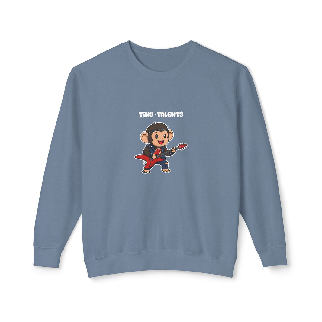 Guitar Chimpanzee Adult Sweatshirt (Unisex)