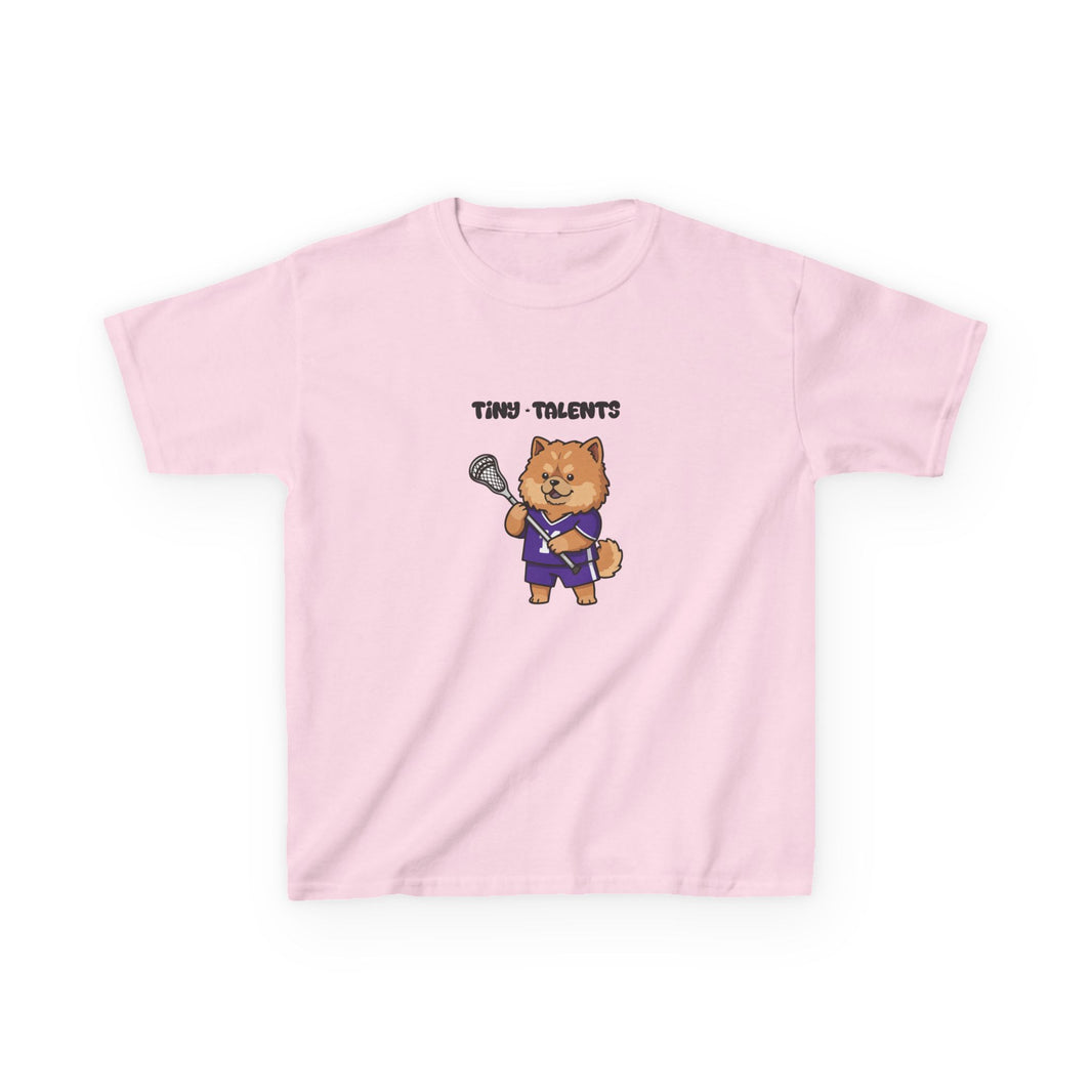 Lacrosse Player Dog Youth T-Shirt