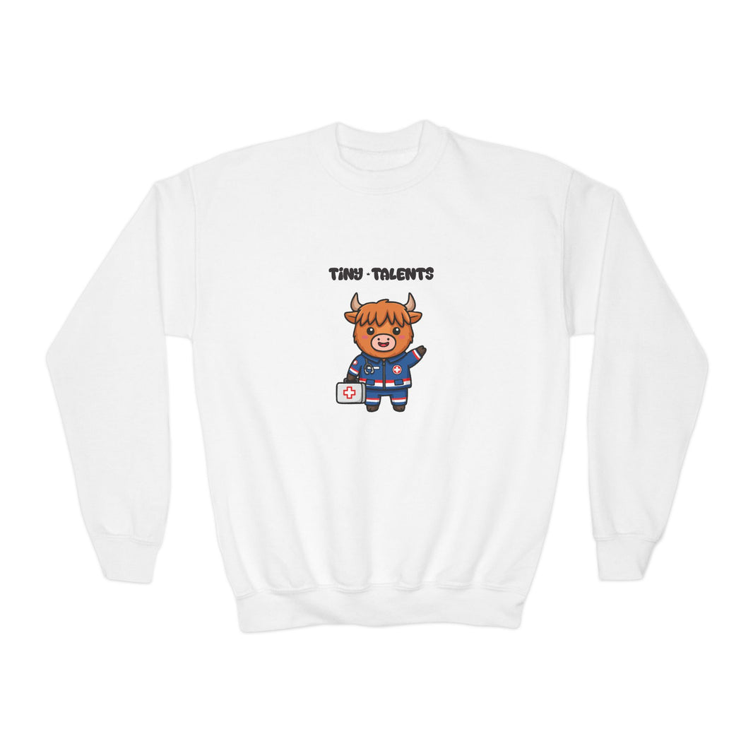 Paramedic Cow Youth Sweatshirt