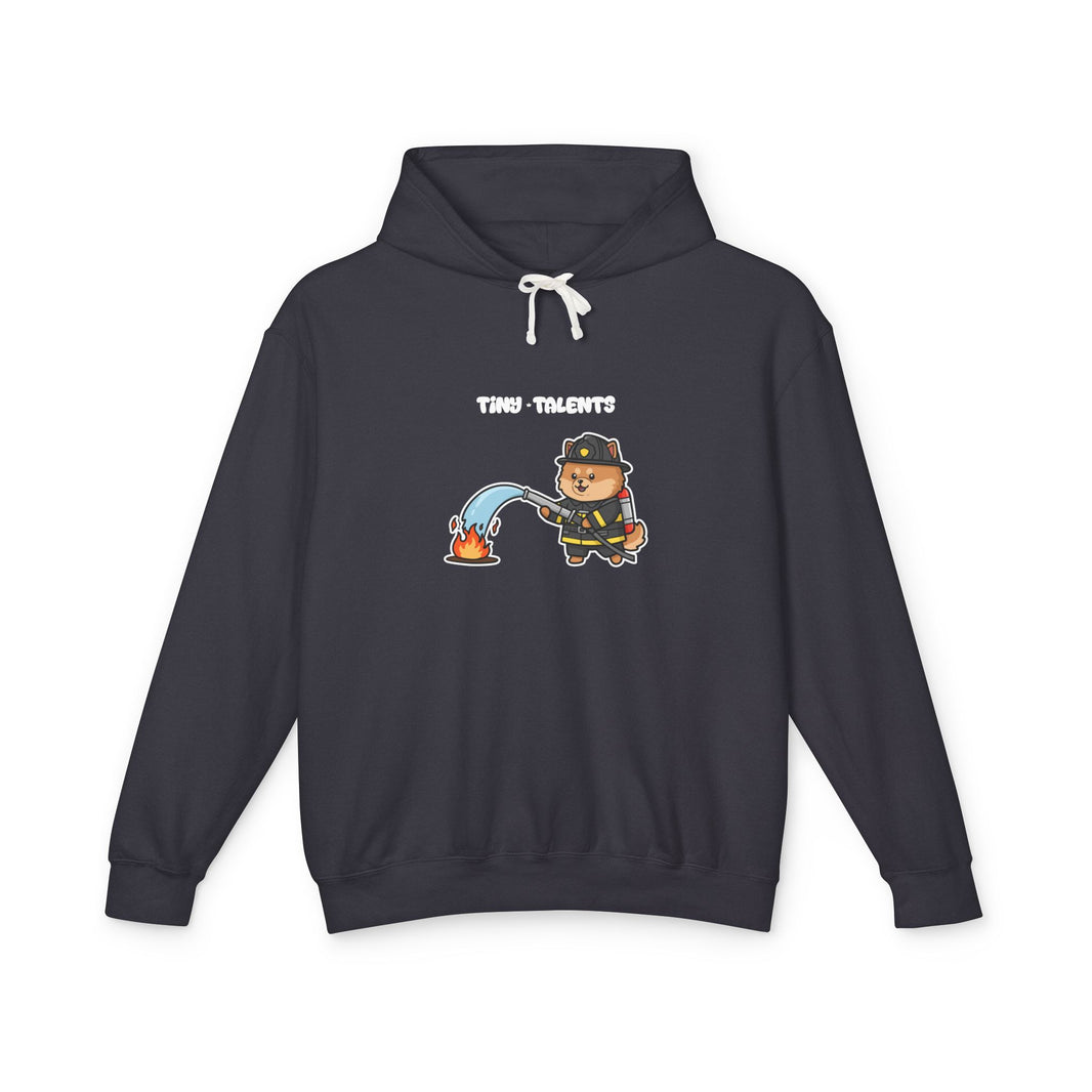 Firefighter Dog Adult Hoodie (Unisex)