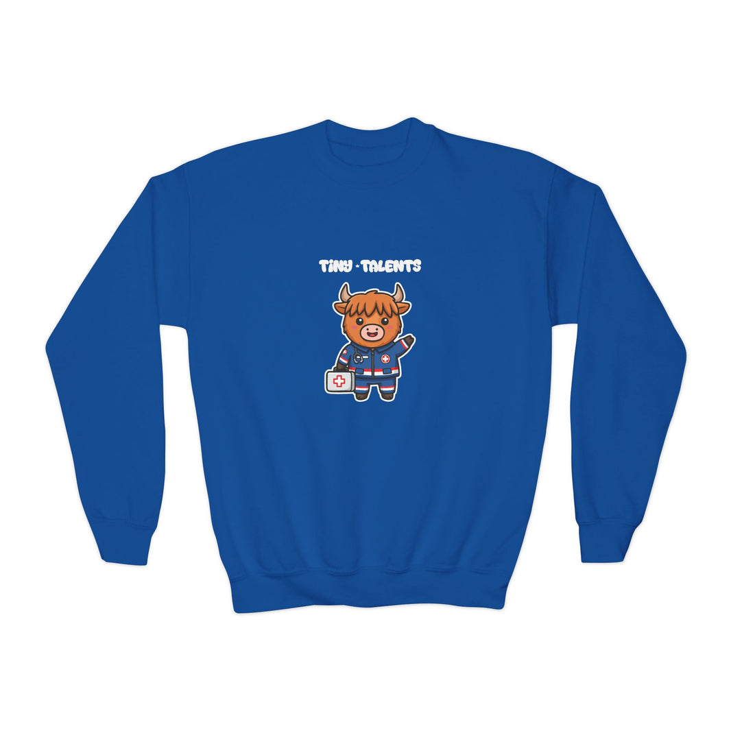 Paramedic Cow Youth Sweatshirt