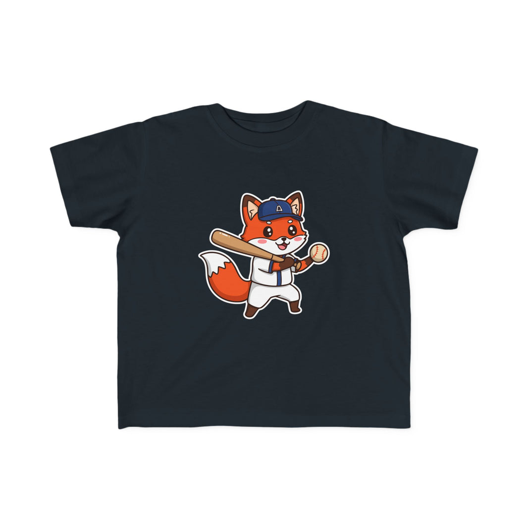Baseball Player Fox Toddler T-Shirt