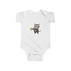 Trumpet Player Cat Shortsleeve Infant Bodysuit