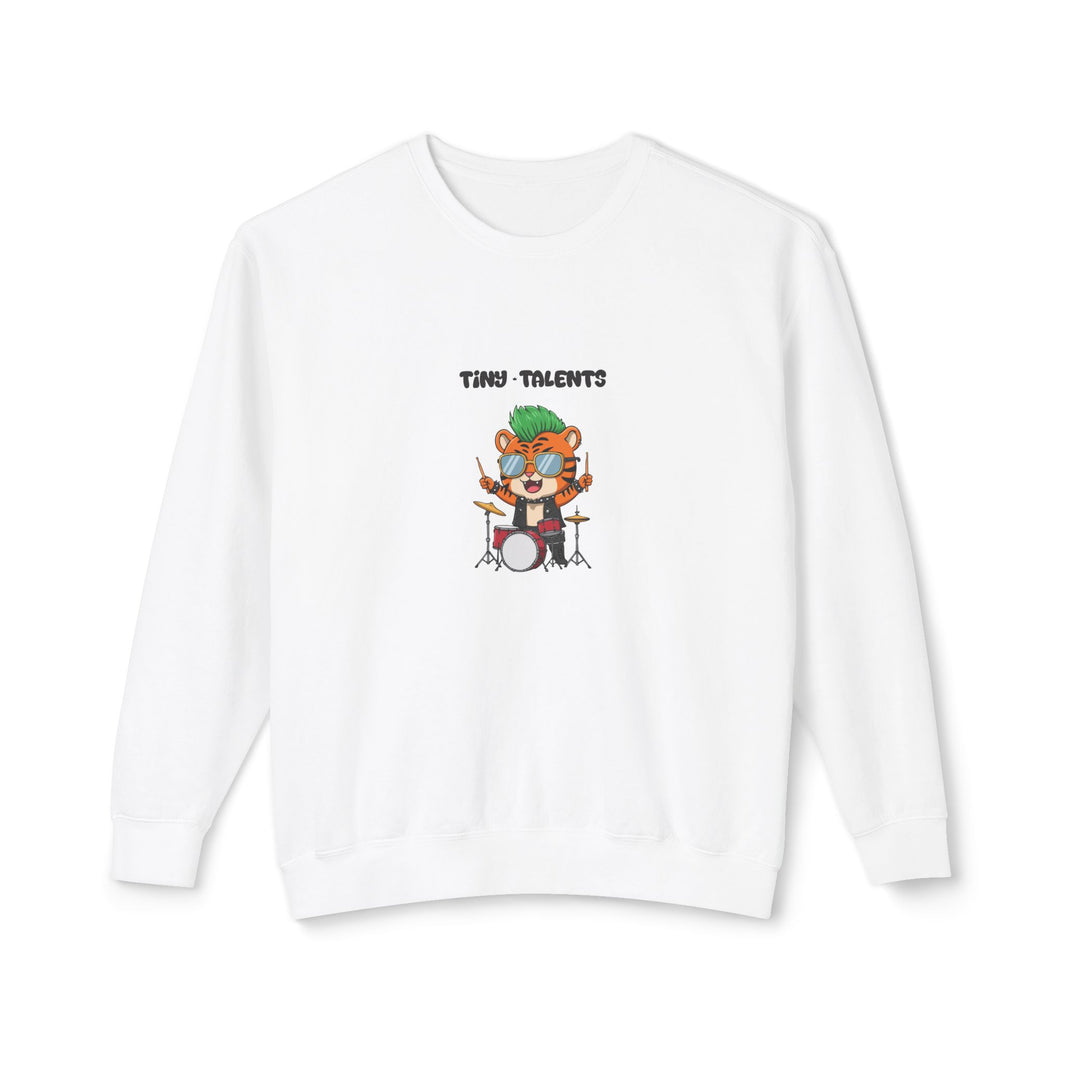 Drummer Tiger Adult Sweatshirt (Unisex)
