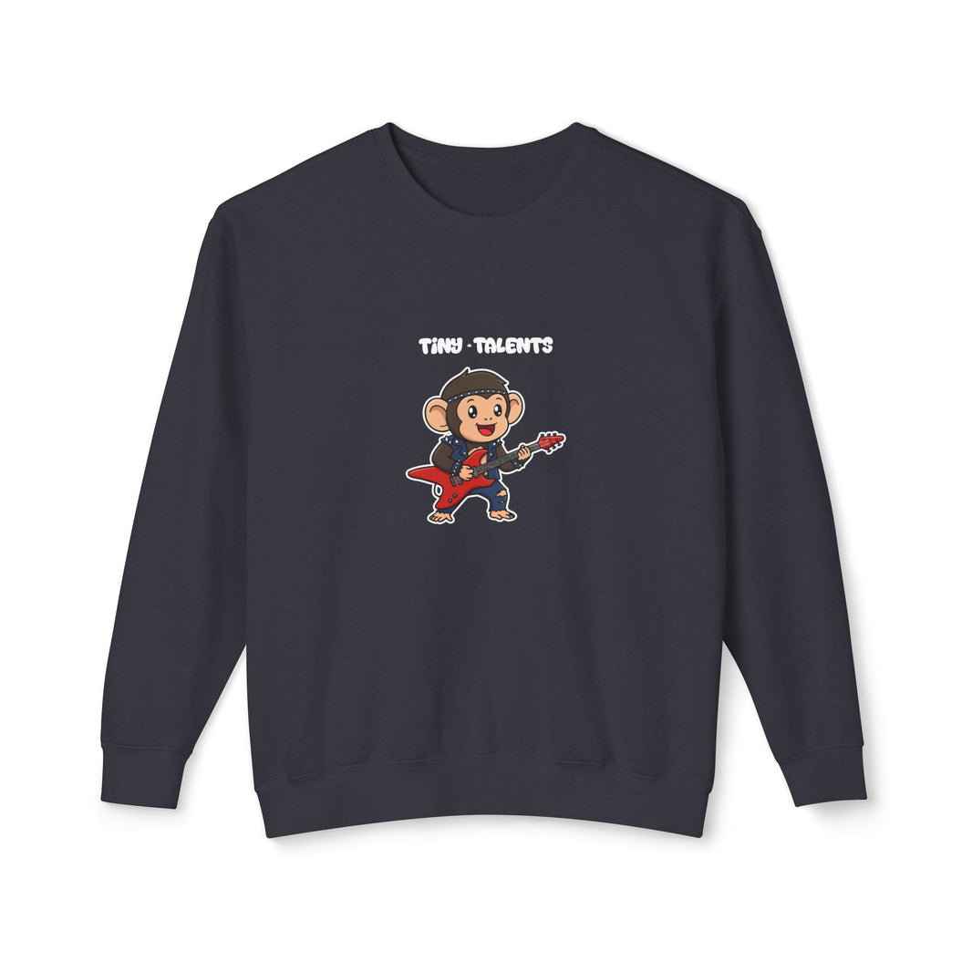 Guitar Chimpanzee Adult Sweatshirt (Unisex)