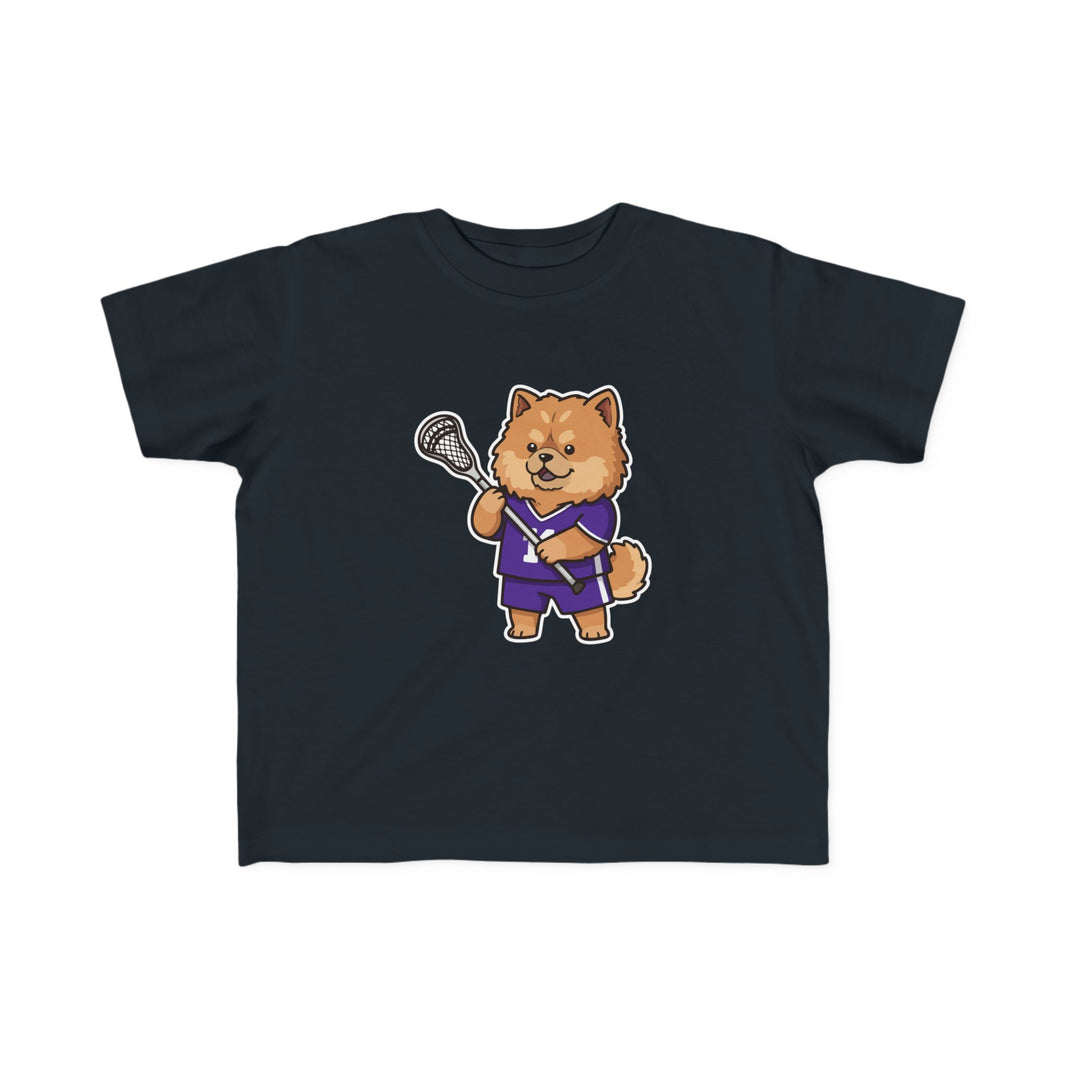 Lacrosse Player Dog Toddler T-Shirt