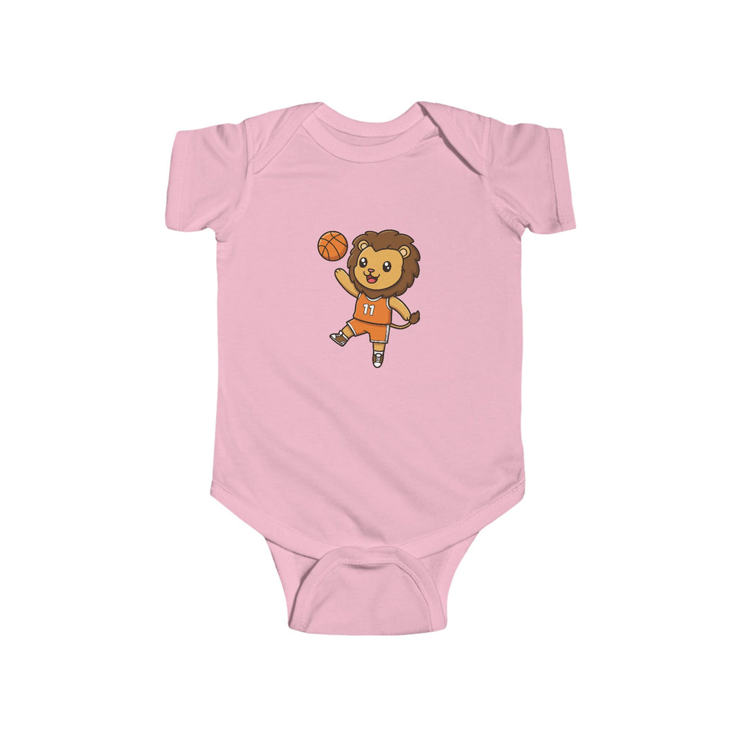 Basketball Player Lion Shortsleeve Infant Bodysuit
