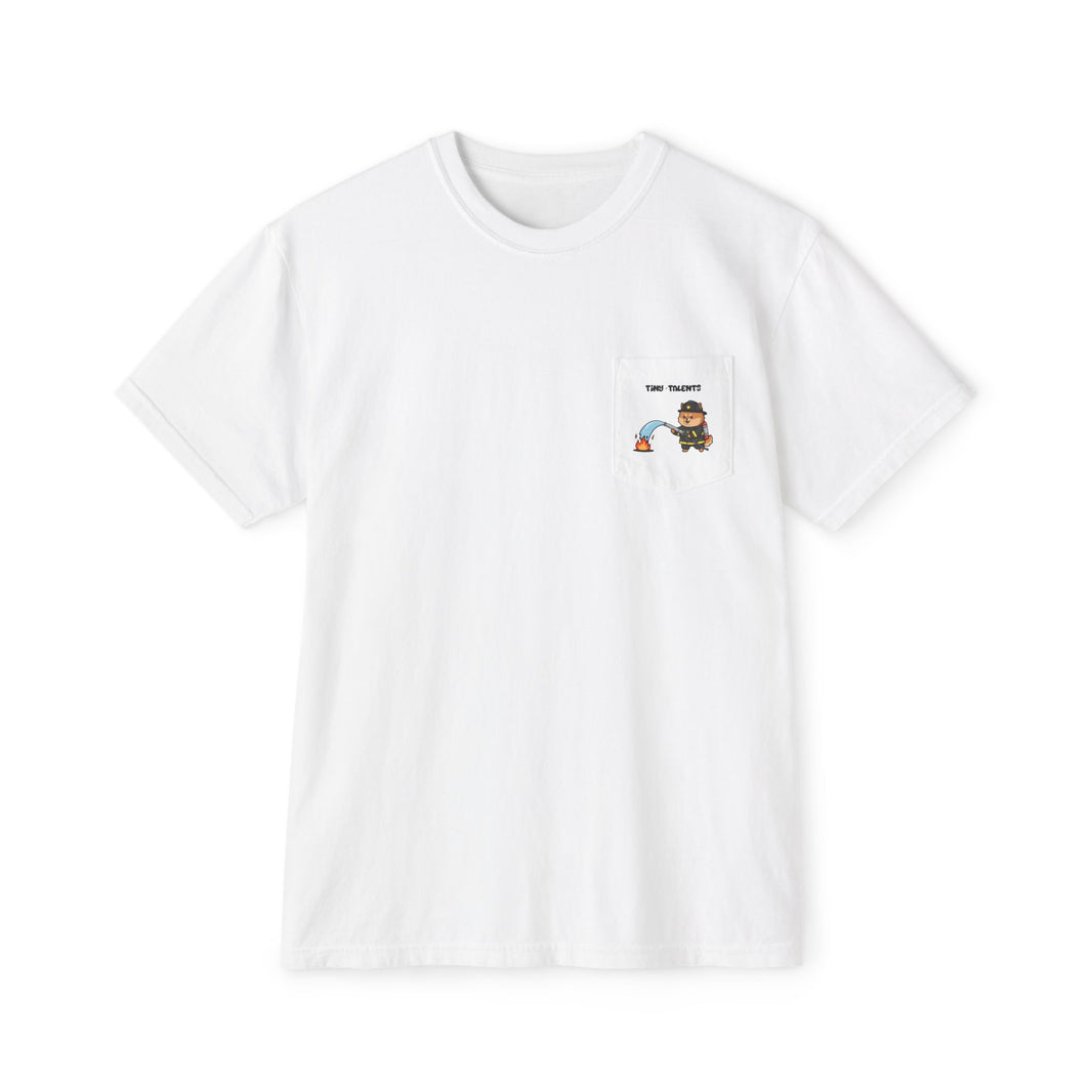 Firefighter Dog Adult Pocket T-Shirt (Unisex)