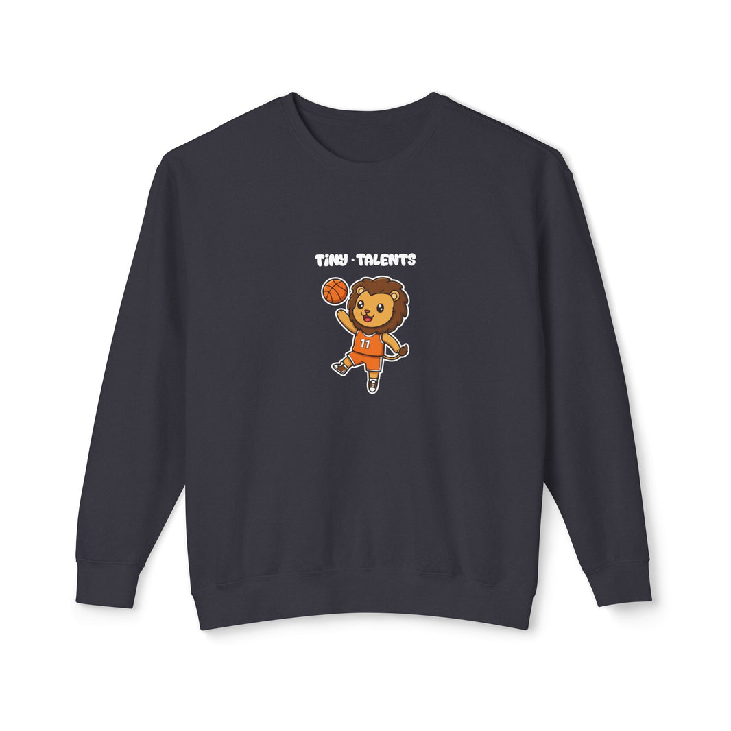 Basketball Player Lion Adult Sweatshirt (Unisex)