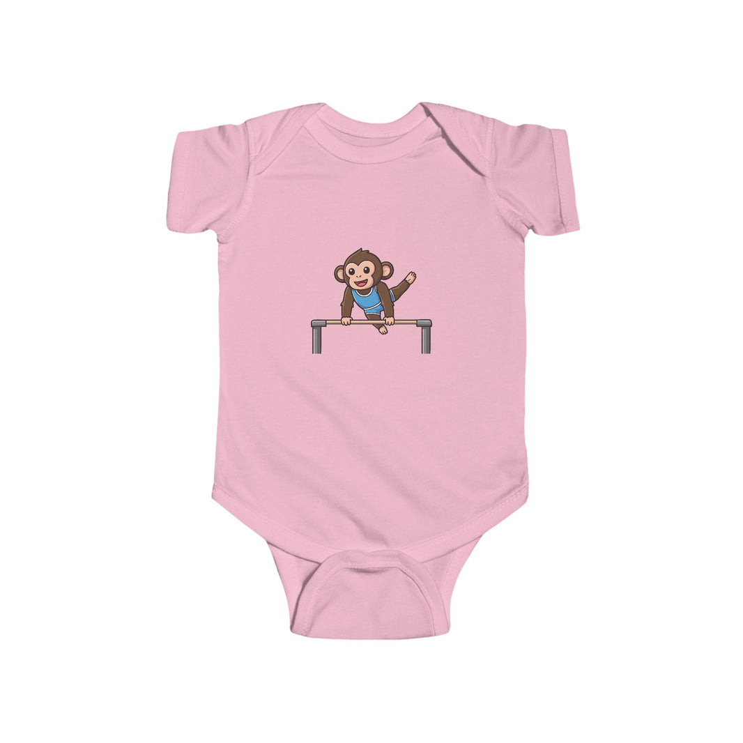 Gymnast Chimpanzee Shortsleeve Infant Bodysuit