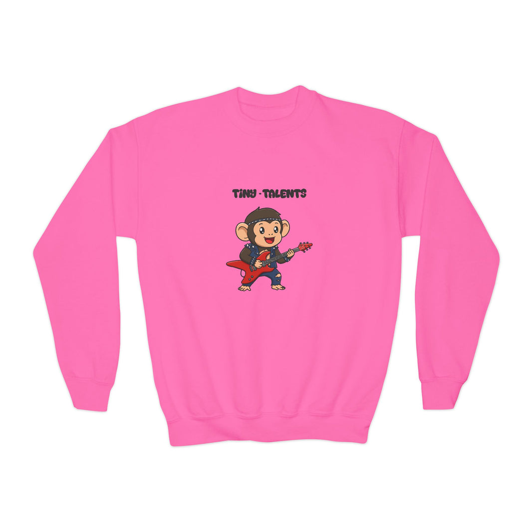 Guitar Chimpanzee Youth Sweatshirt