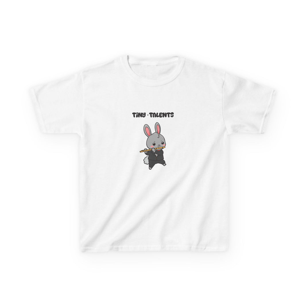 Flute Player Bunny Youth T-Shirt