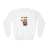 Lacrosse Player Dog Youth Sweatshirt