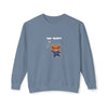 Badminton Player Cow Adult Sweatshirt (Unisex)