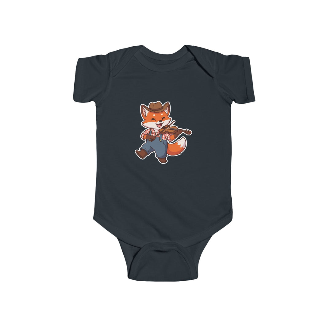 Fiddle Player Fox Shortsleeve Infant Bodysuit