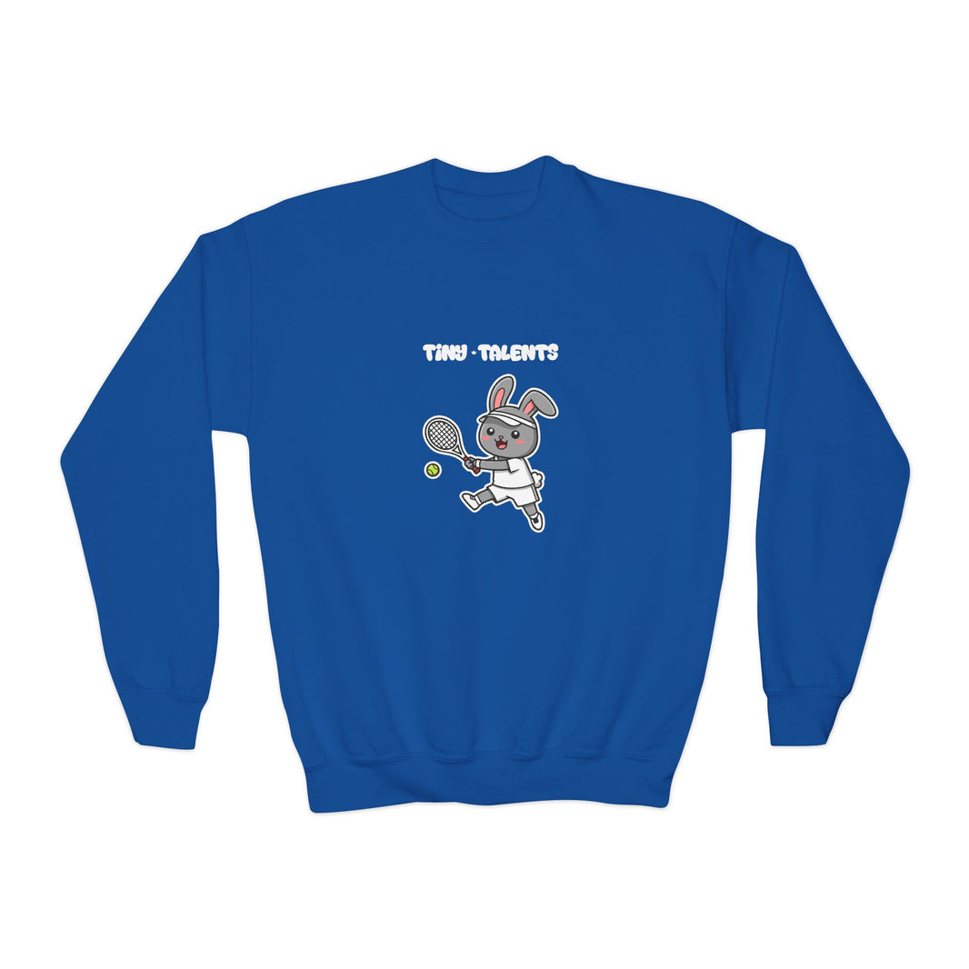 Tennis Player Bunny Youth Sweatshirt