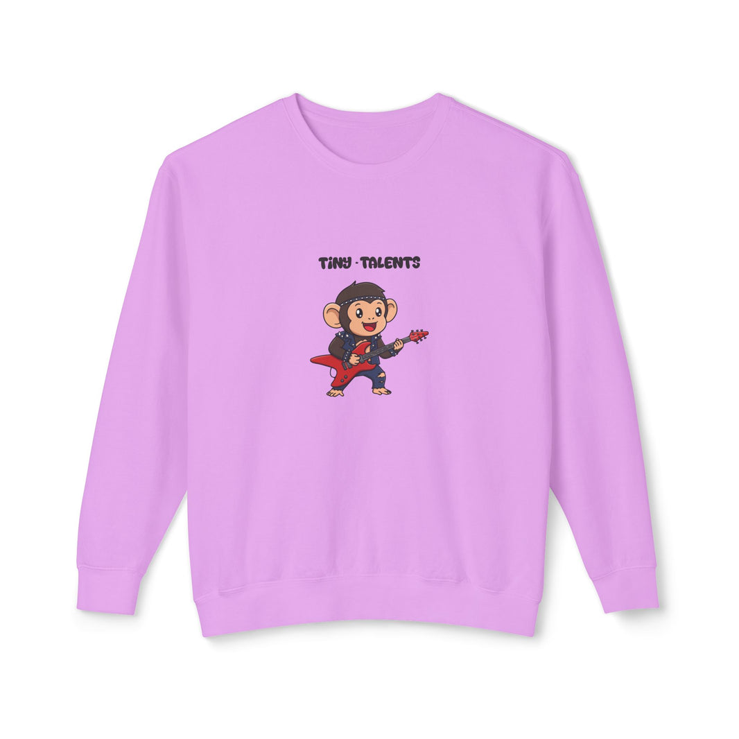 Guitar Chimpanzee Adult Sweatshirt (Unisex)