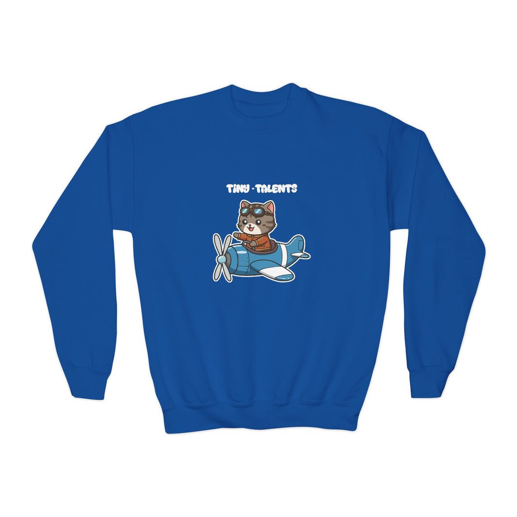 Pilot Cat Youth Sweatshirt