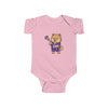 Lacrosse Player Dog Shortsleeve Infant Bodysuit