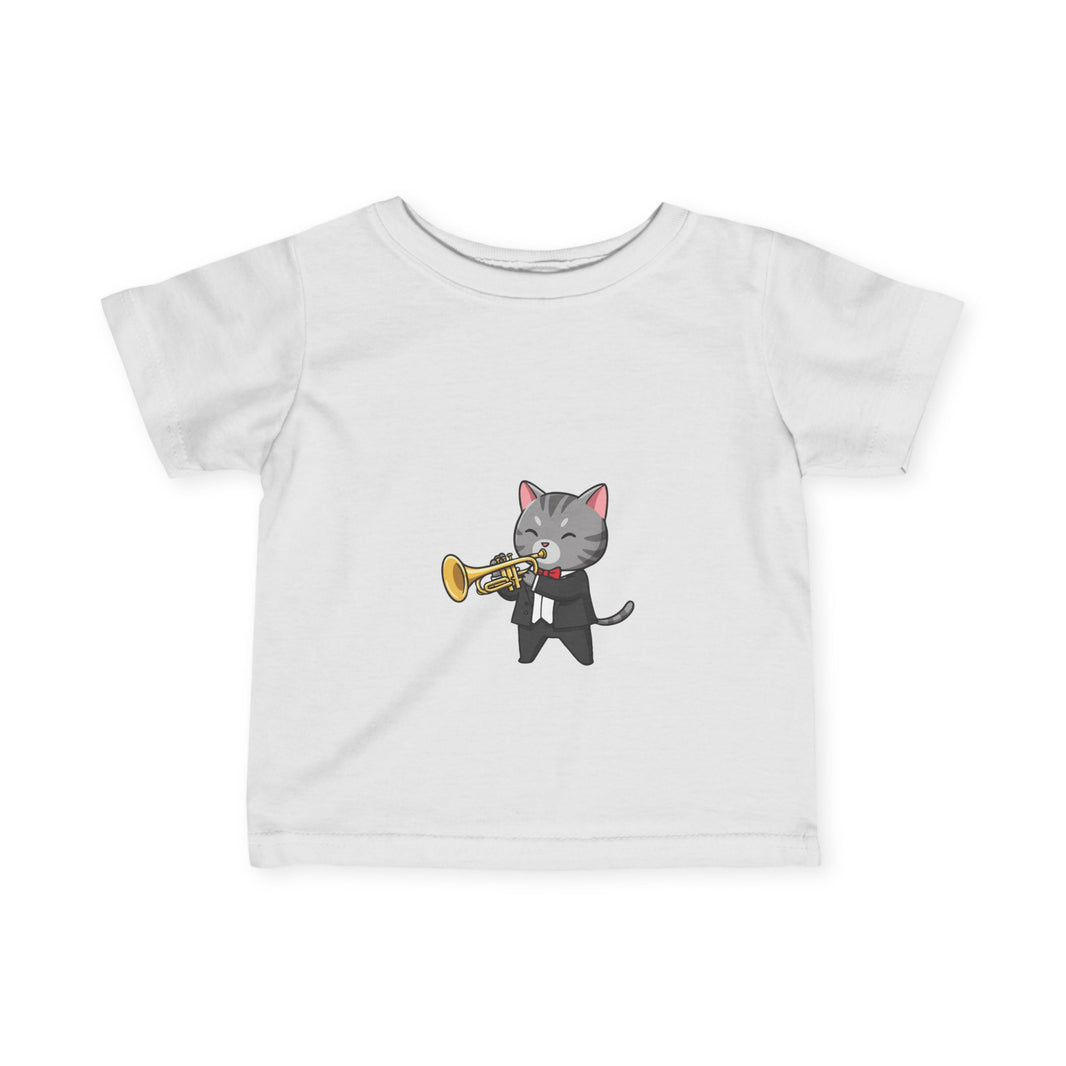 Trumpet Player Cat Infant T-Shirt