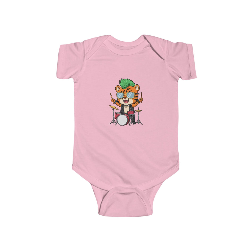 Drummer Tiger Shortsleeve Infant Bodysuit