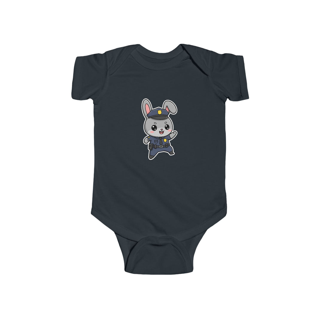 Police Officer Bunny Shortsleeve Infant Bodysuit