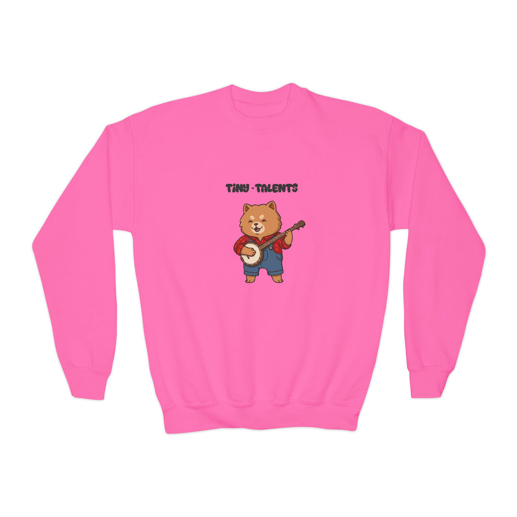 Banjo Player Dog Youth Sweatshirt