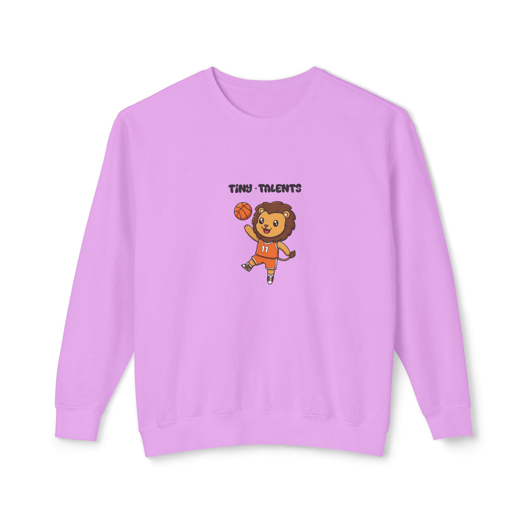 Basketball Player Lion Adult Sweatshirt (Unisex)