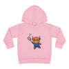 Badminton Player Cow Toddler Hoodie