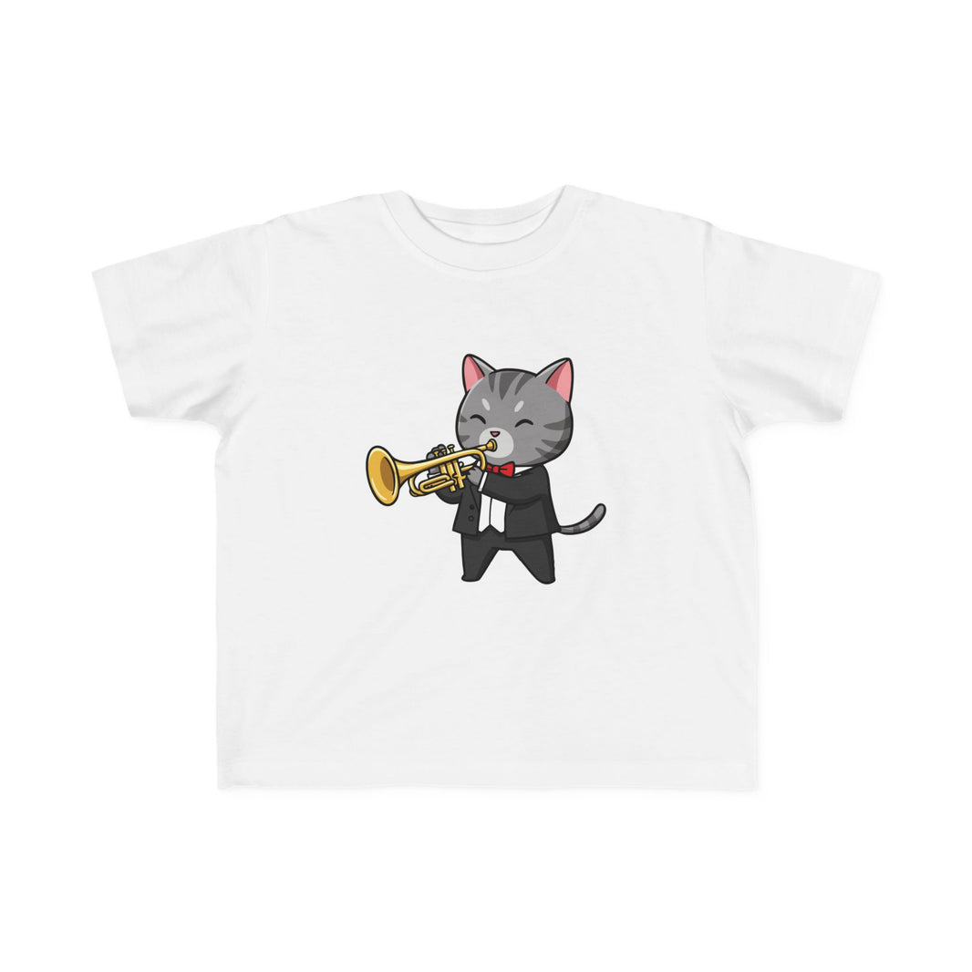 Trumpet Player Cat Toddler T-Shirt