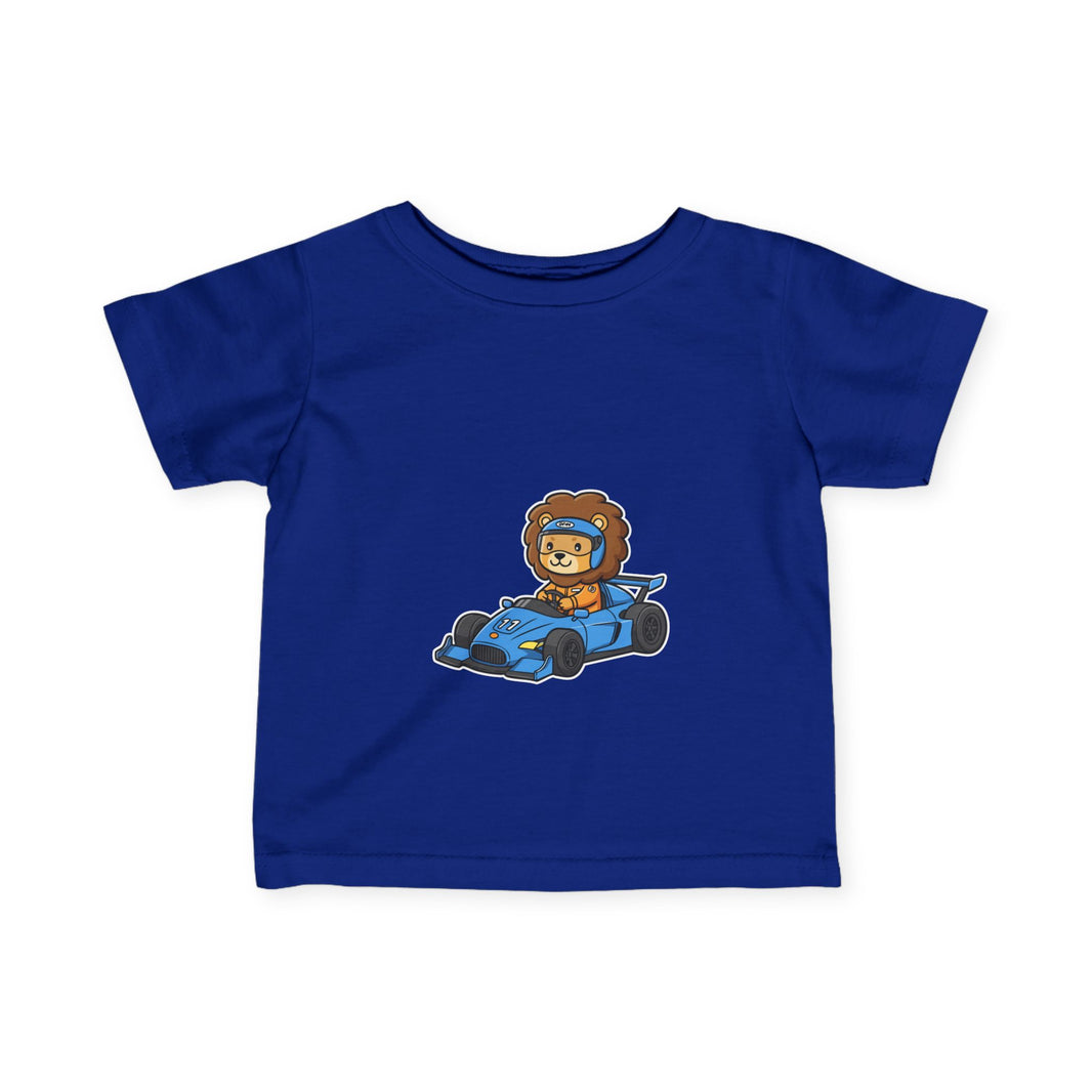 Racecar Driver Lion Infant T-Shirt
