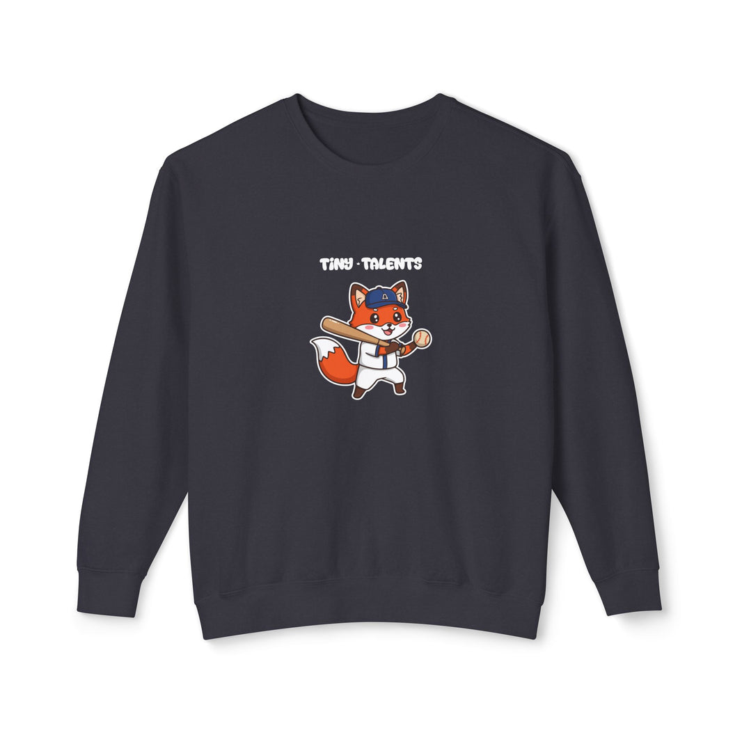 Baseball Player Fox Adult Sweatshirt (Unisex)