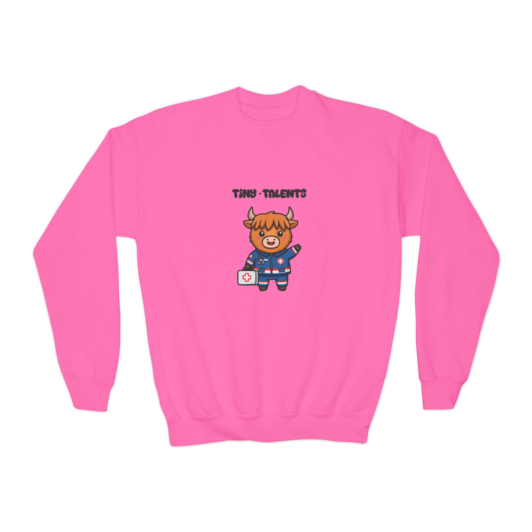 Paramedic Cow Youth Sweatshirt
