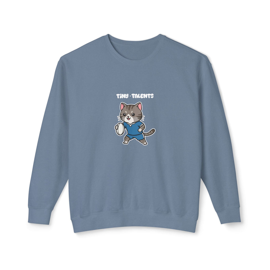 Rugby Cat Adult Sweatshirt (Unisex)