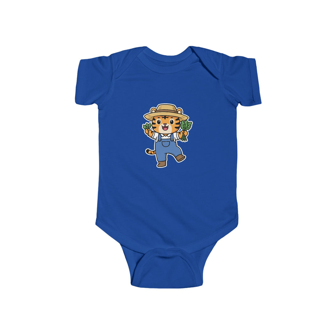 Farmer Tiger Shortsleeve Infant Bodysuit