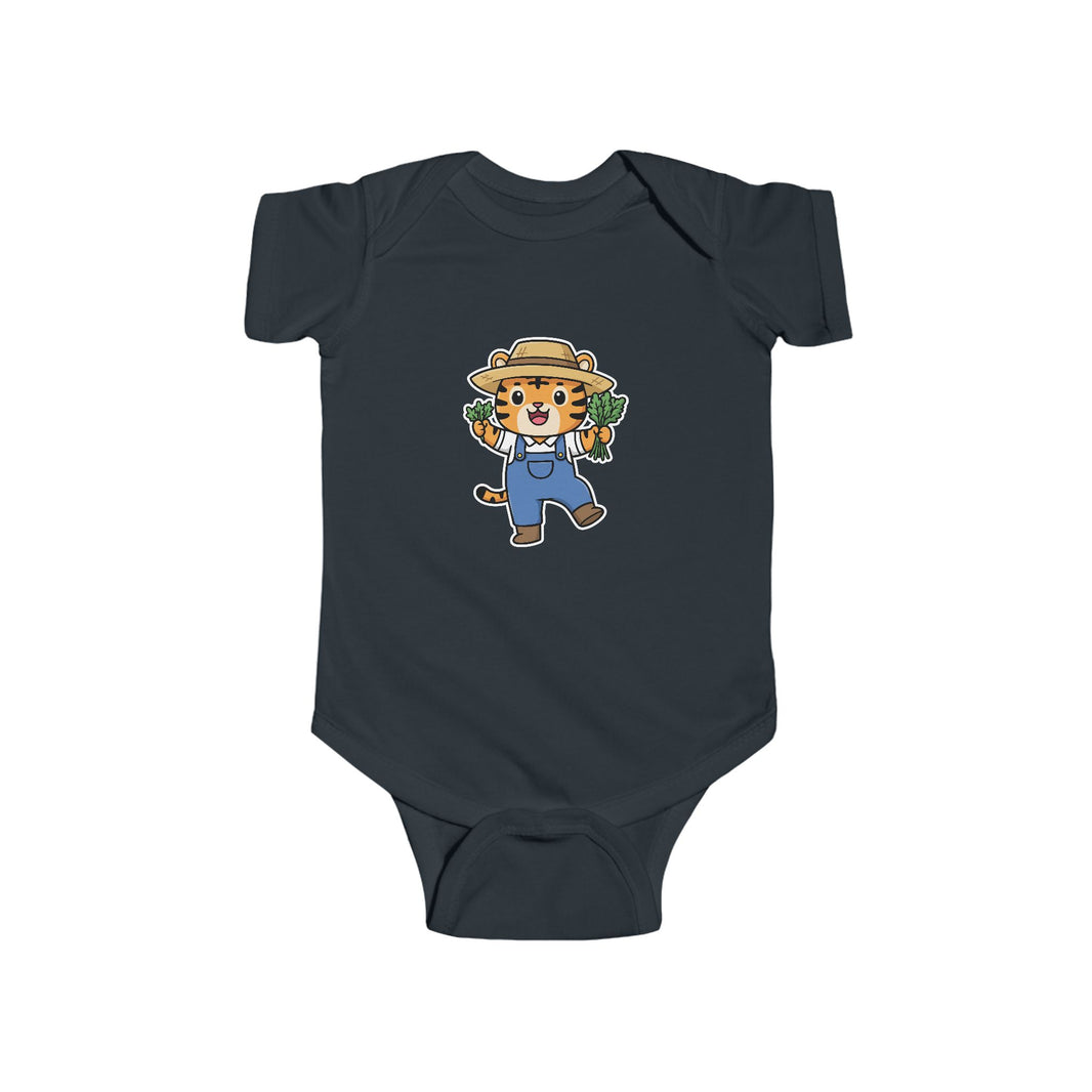Farmer Tiger Shortsleeve Infant Bodysuit